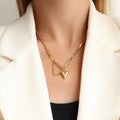 Heart Shape Titanium Steel Necklace