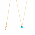 Blue Water Drop Ultra-Fine Necklace