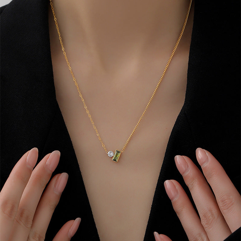 Emerald Pendant Necklace