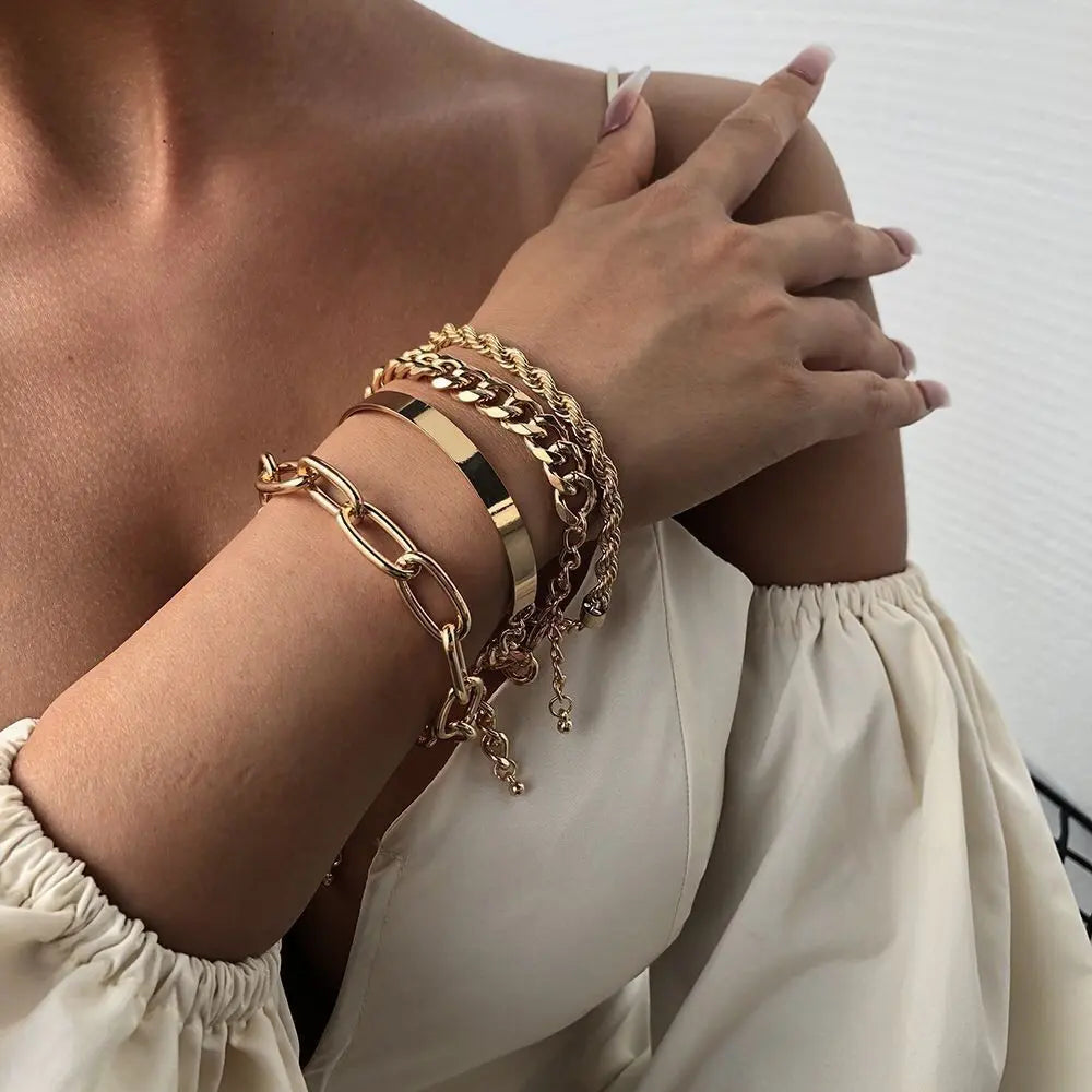 Jewellery Smooth Mixed Twist Chain Hand Jewellery