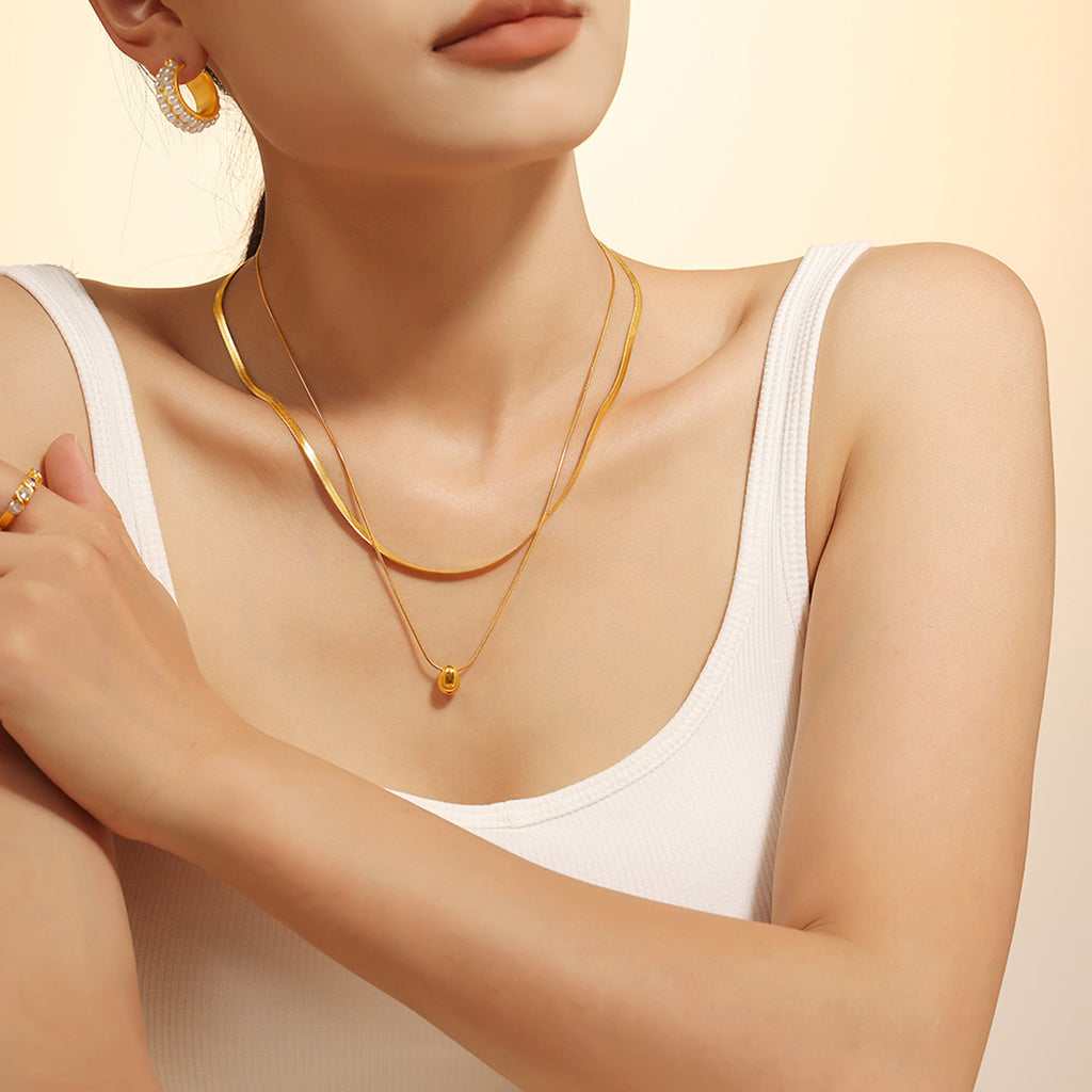 Beach Style Multi-layer Collarbone Necklace for Women