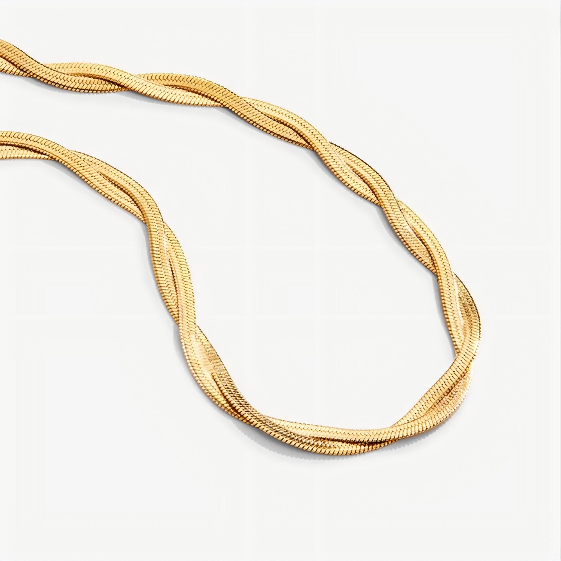 Double Layer Blade Chain Necklace