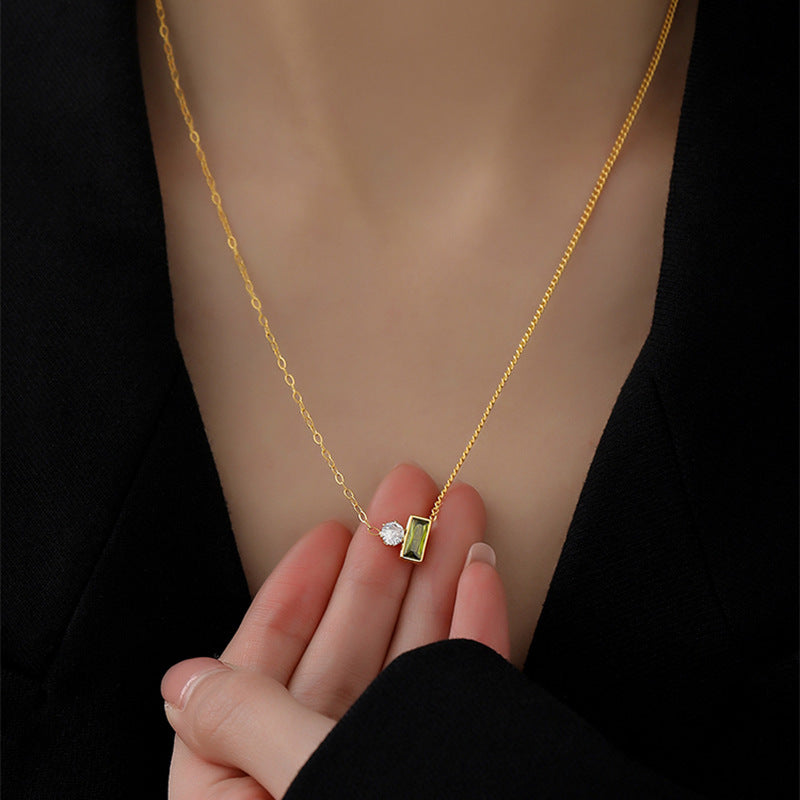 Emerald Pendant Necklace