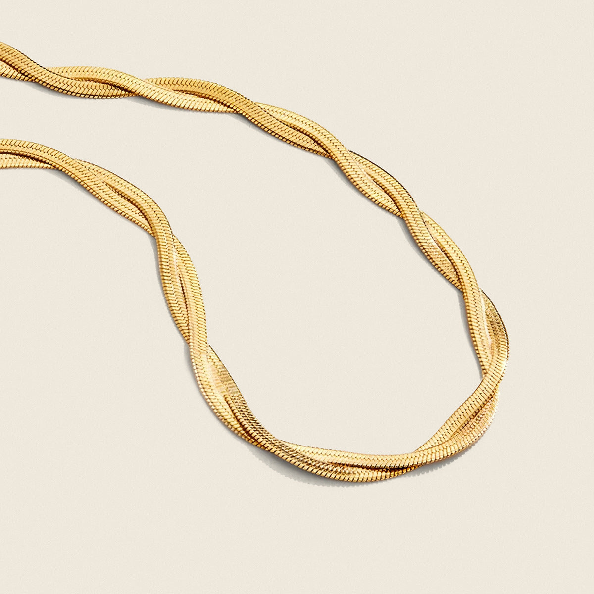 Double Layer Blade Chain Necklace