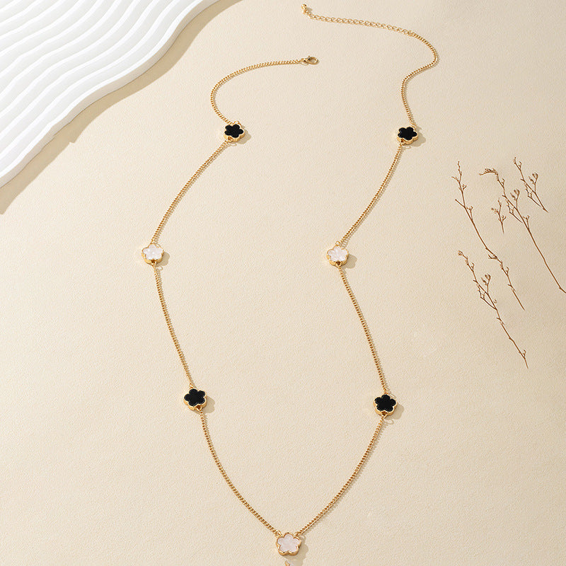 Women's Long Sweater Chain Necklace, Elegant, Trendy Accessory