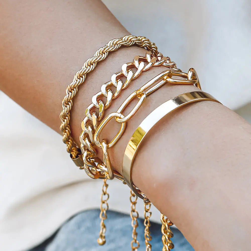 Jewellery Smooth Mixed Twist Chain Hand Jewellery