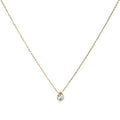 Water Drop Zircon Gold Plated Necklace with Adjustable Chain