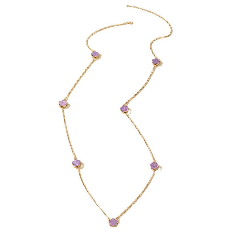 Women's Long Sweater Chain Necklace, Elegant, Trendy Accessory
