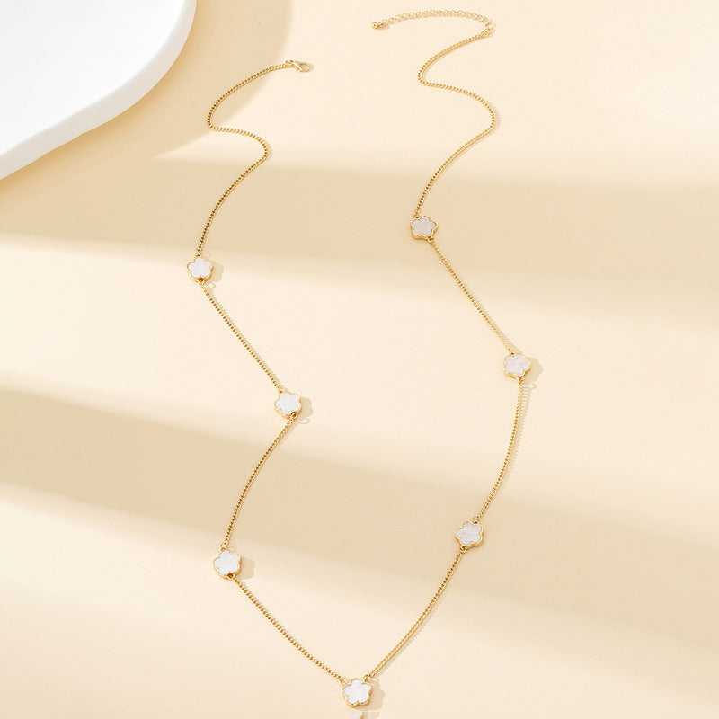 Women's Long Sweater Chain Necklace, Elegant, Trendy Accessory