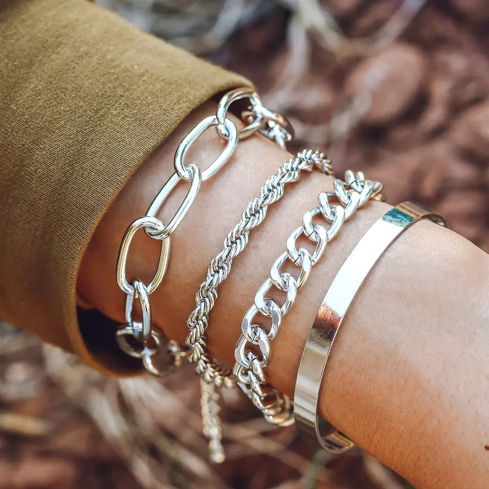 Jewellery Smooth Mixed Twist Chain Hand Jewellery