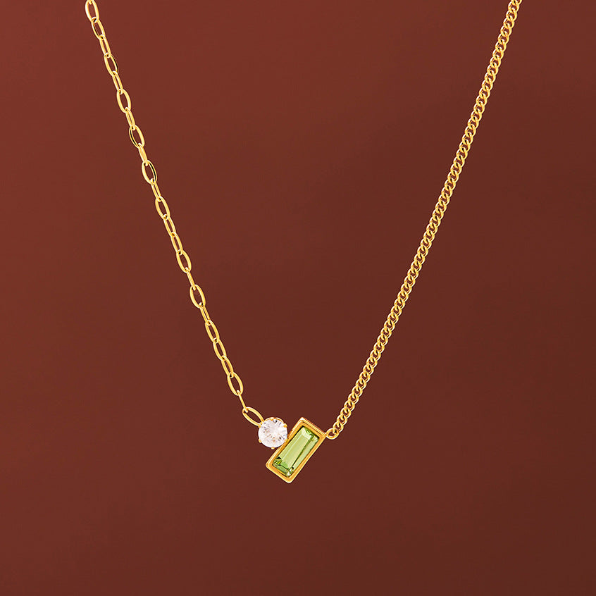 Emerald Pendant Necklace