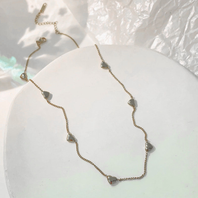 Minimalist Titanium Steel Heart Necklace