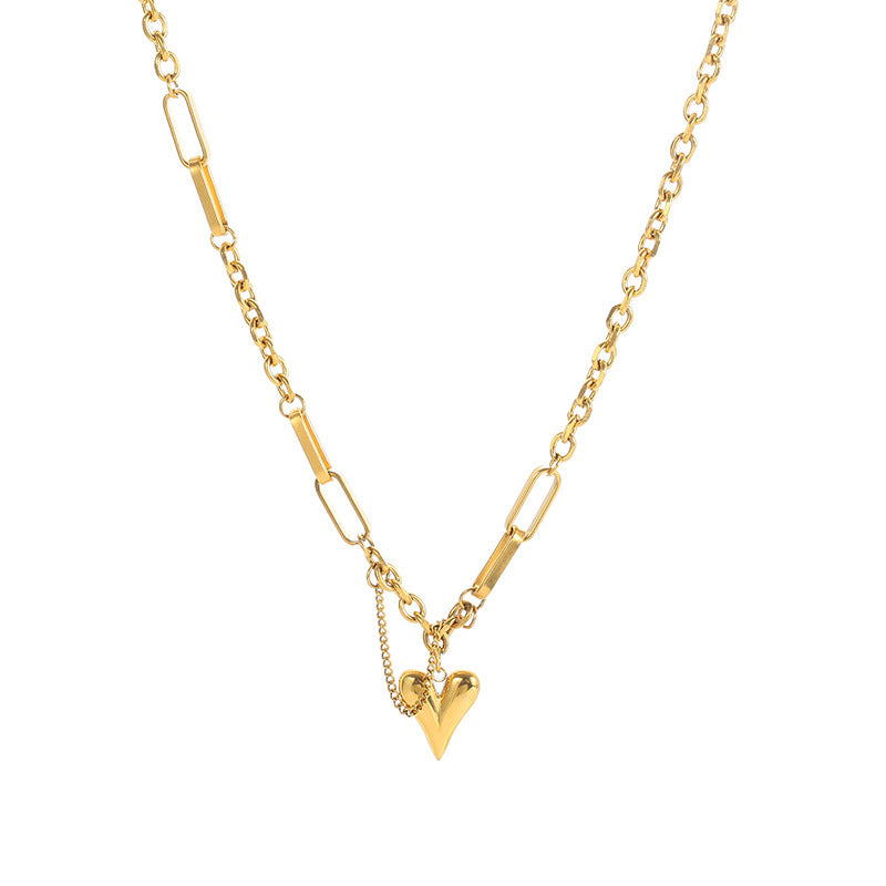 Heart Shape Titanium Steel Necklace