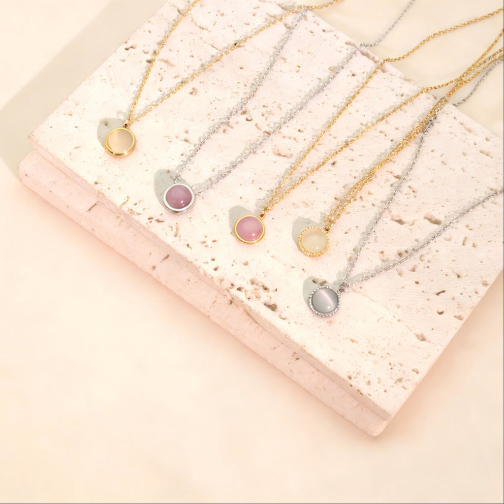 Round Cat Eye Necklace
