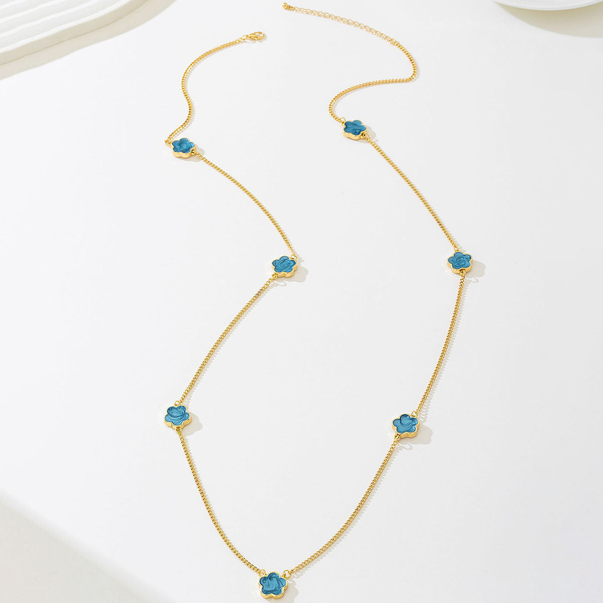 Women's Long Sweater Chain Necklace, Elegant, Trendy Accessory