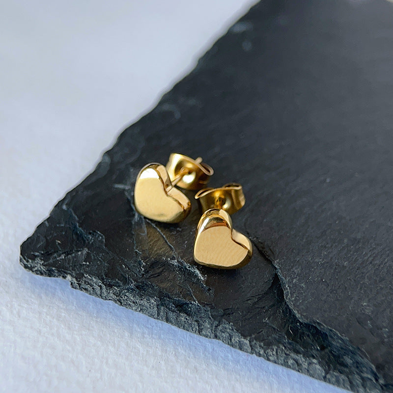 Minimalist Titanium Steel Heart Necklace