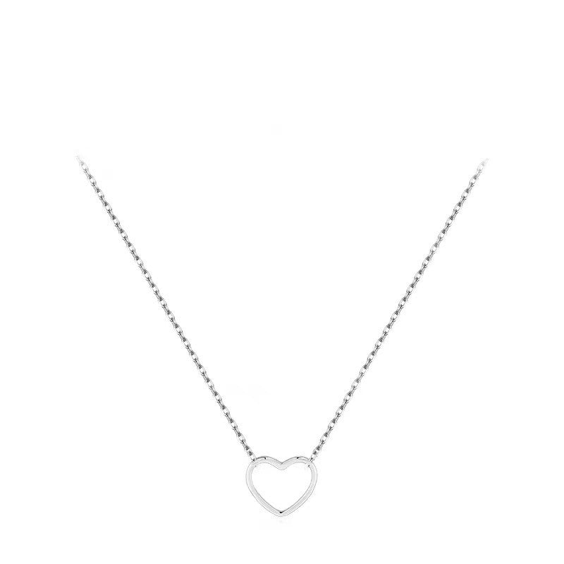 Stainless Steel Heart Pendant Necklace
